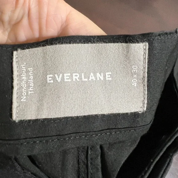 Everlane Men's Athletic Chino Pants Black 40x30 Stretch Cotton NWT - Picture 6 of 16